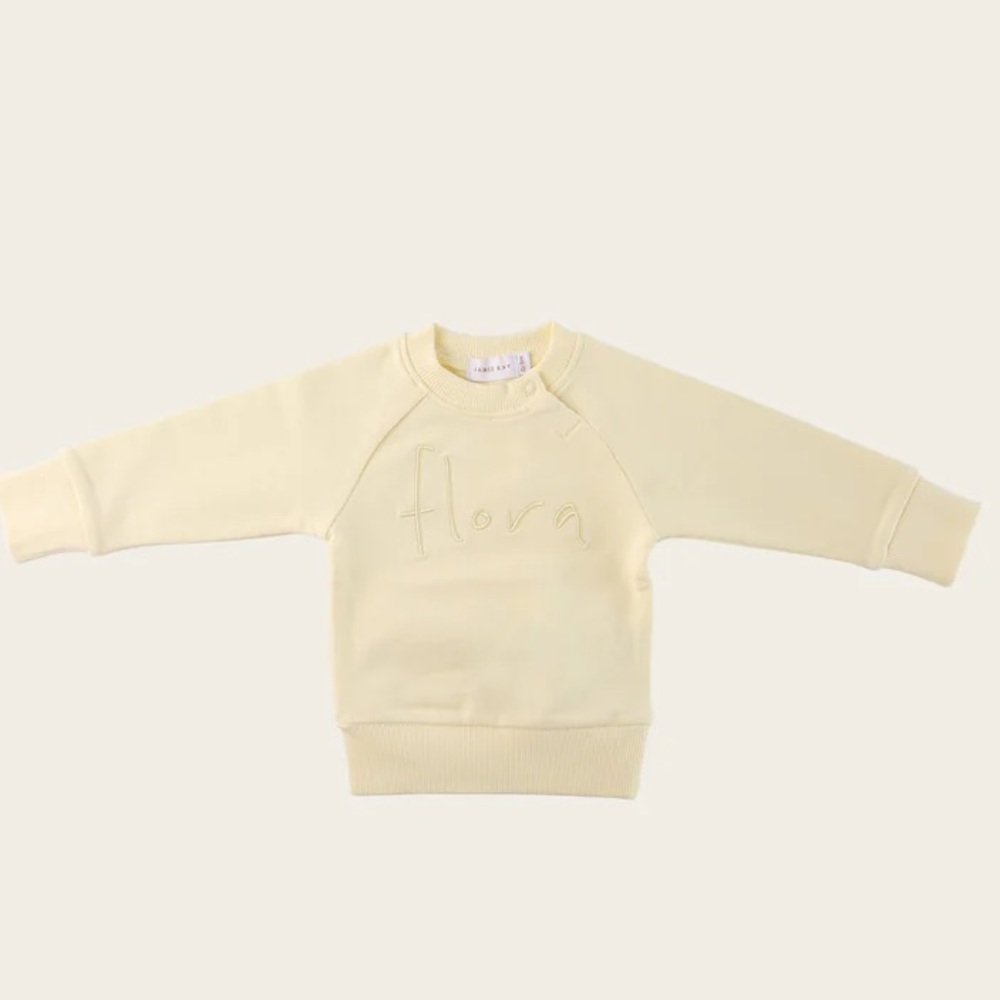 Jamie Kay Flora Sweatshirt and Ivy Shortie- Pear